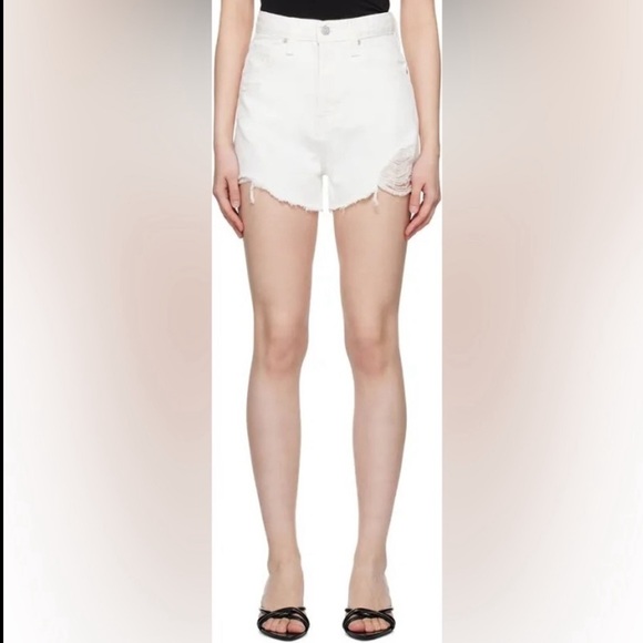 Levi’s White Jean Shorts - Levi’s Denim Shorts Size 31 - NWT and AMAZING - Picture 3 of 4